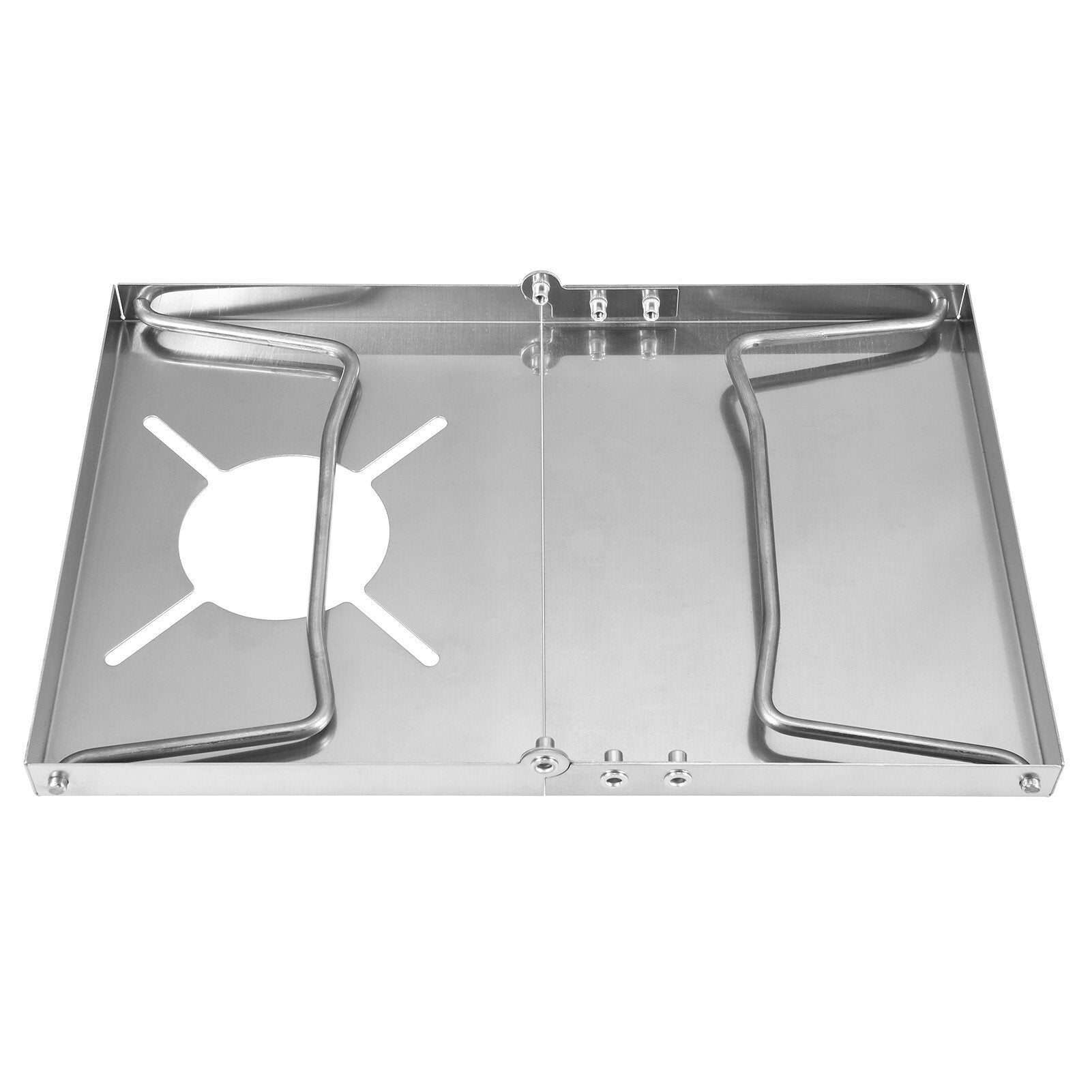 Stainless Steel Camping Stove Bracket Heat Insulation Table Gas Furnace Folding Cooker Table Stove Accessories