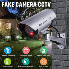 Virtual Camera Flashing Light CCTV Waterproof Realistic Security Blinking Cam For Smart Home