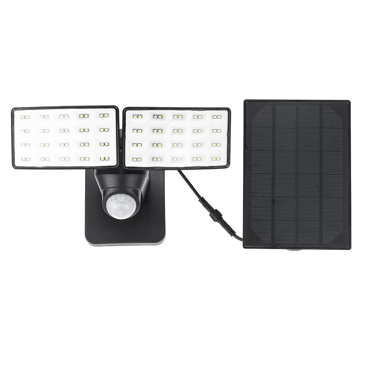 3 Modes Double Heads LED Solar Light Outdoor Motion Sensor  Rotatable Waterproof Wall Lamp