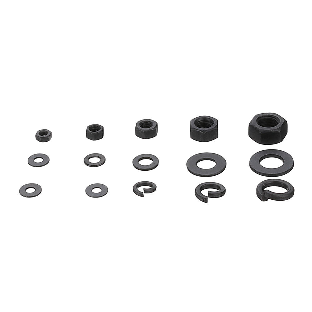 231pc Hex Nut Flat Washer Spring Lock Washer Carbon Steel M4/M5/M6/M8/M10 Assortment