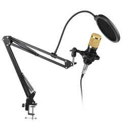 Condenser Microphone Live Studio Vocal Recording Mic Mount Boom Stand Kit