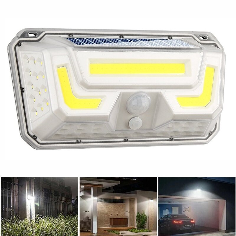 44COB+50LED Solar Lights IP67 Wall Light 3 Modes Security 270 Wide Angle Lighting Night Light Motion Sensor