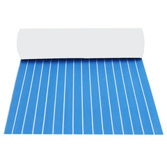 5mm/6mm 1200x2400mm Blue White EVA Foam Boat Flooring Faux Teak Decking Sheet Pad