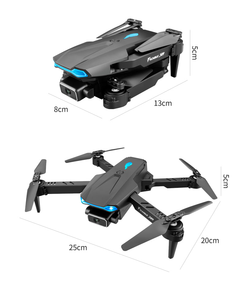 WIFI FPV with 4K Dual Camera Air Pressure Altitude Hold Gravity Sensing Foldable RC Quadcopter RTF