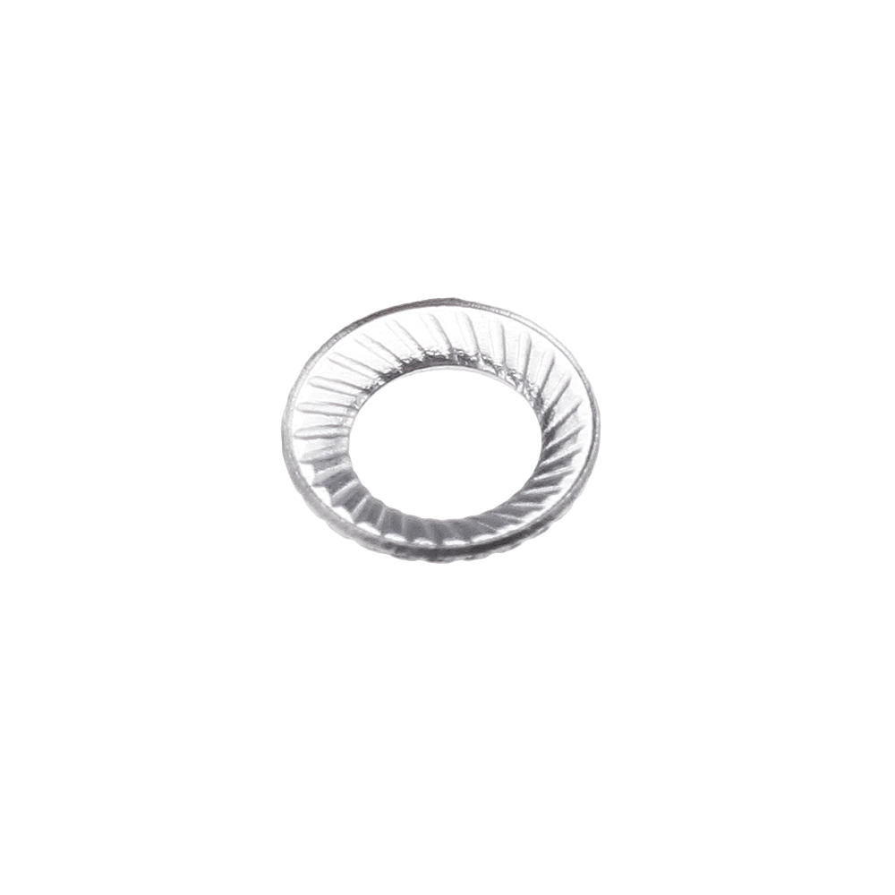 100Pcs M3 M4 Stainless Steel Double-sided Tooth Washers Ribbed Safety Spring Lock Anti-slip Washer