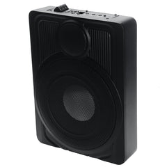 12V Powered Car Under Seat Subwoofer 360 Surround 10inch 600W Ultra-thin Body Power Amplifier Speaker Audio Super Bass