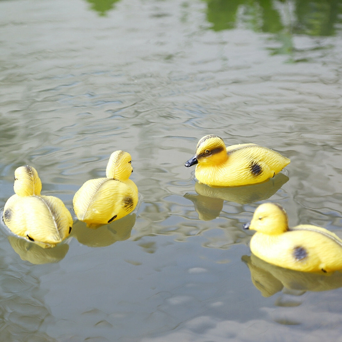 1 Pair Ducks Floating Hunting Shooting Decoy Deterrent Repeller Pool Pond Decor