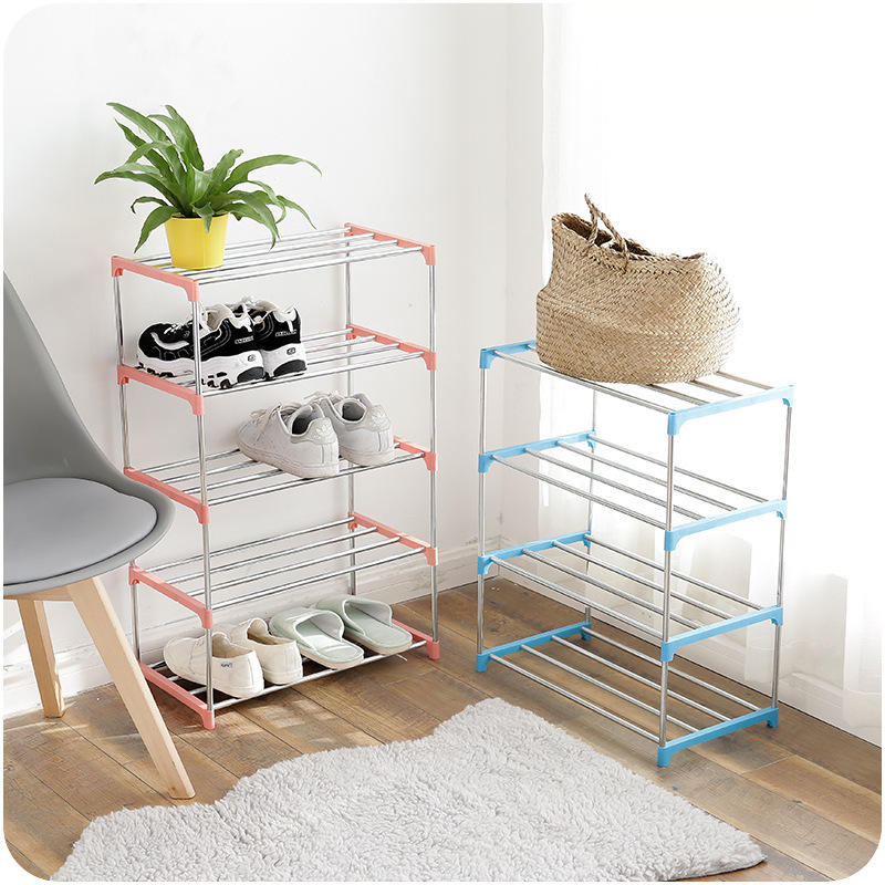 Stainless Steel Shoe Rack Multilayer Shoe Ark Dustproof Receive Shoe Shelf House Decorations