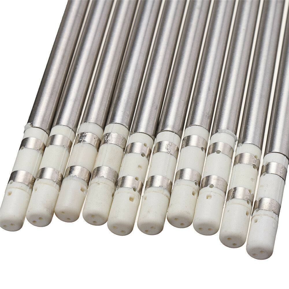 10pcs T12 Soldering Iron Tips Set for HAKKO FX951 FX952