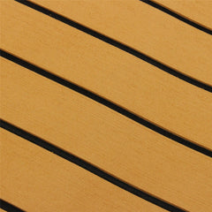 900mmx2400mmx5.5mm Gold and Black EVA Foam Faux Teak Sheet Boat Yacht Synthetic Teak Decking