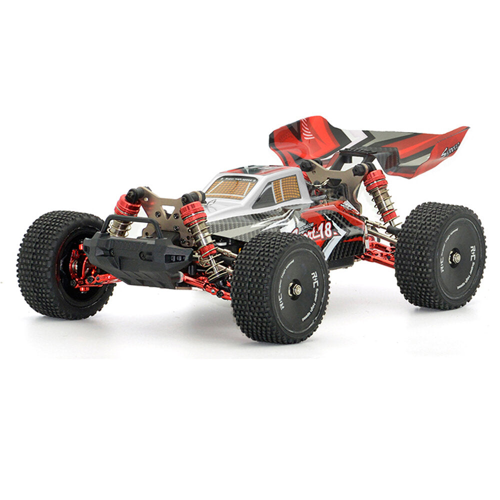 1/14 2.4G Brushless High Speed Alloy Racing RC Car Vehicle Models Two Battery Two Tires