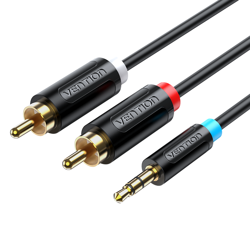Cable 3.5mm Jack to 2RCA Audio HiFi Stereo Cable for Smartphone Amplifier Subwoofer Home Theater DVD VCD AUX Cable