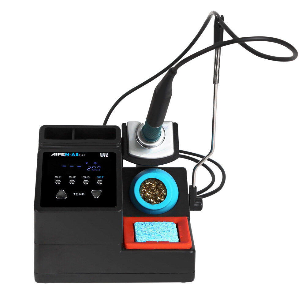 Soldering Station With Digital Display T12 Handle Intelligent Sleep 1-1.5s Quick Heating For Electronic Repair Welding