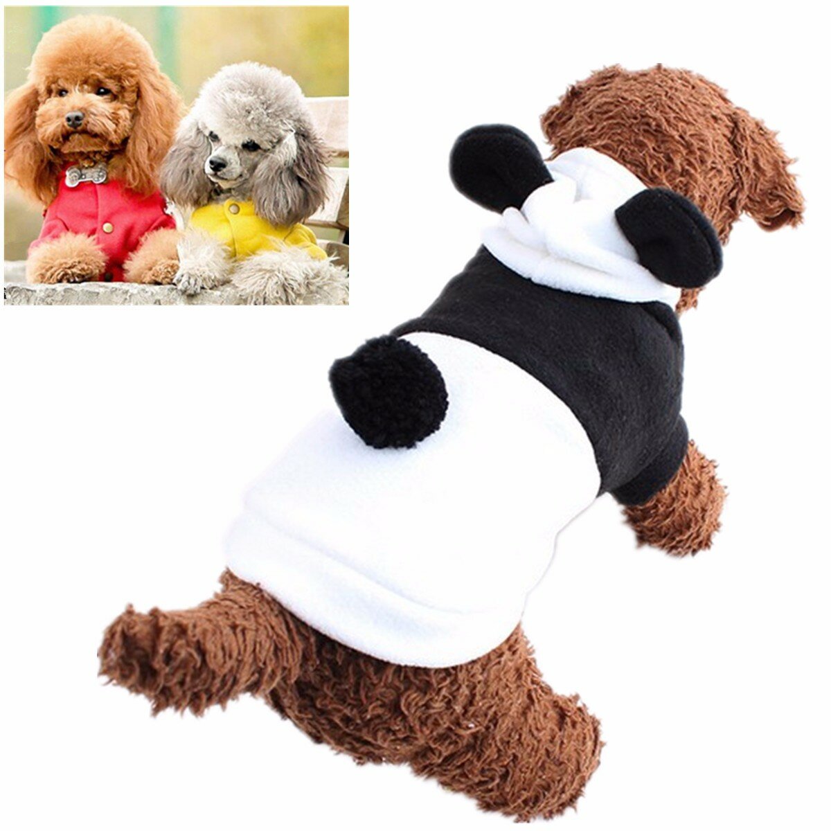 Hoodie Costume Dog Clothes Pet Jacket Coat Puppy Cat Costumes Apparel Winter