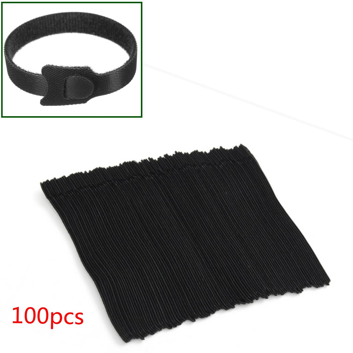 100pcs Black Nylon Cable Ties Belt 12mm x 200mm Pack Electric Wire Straps