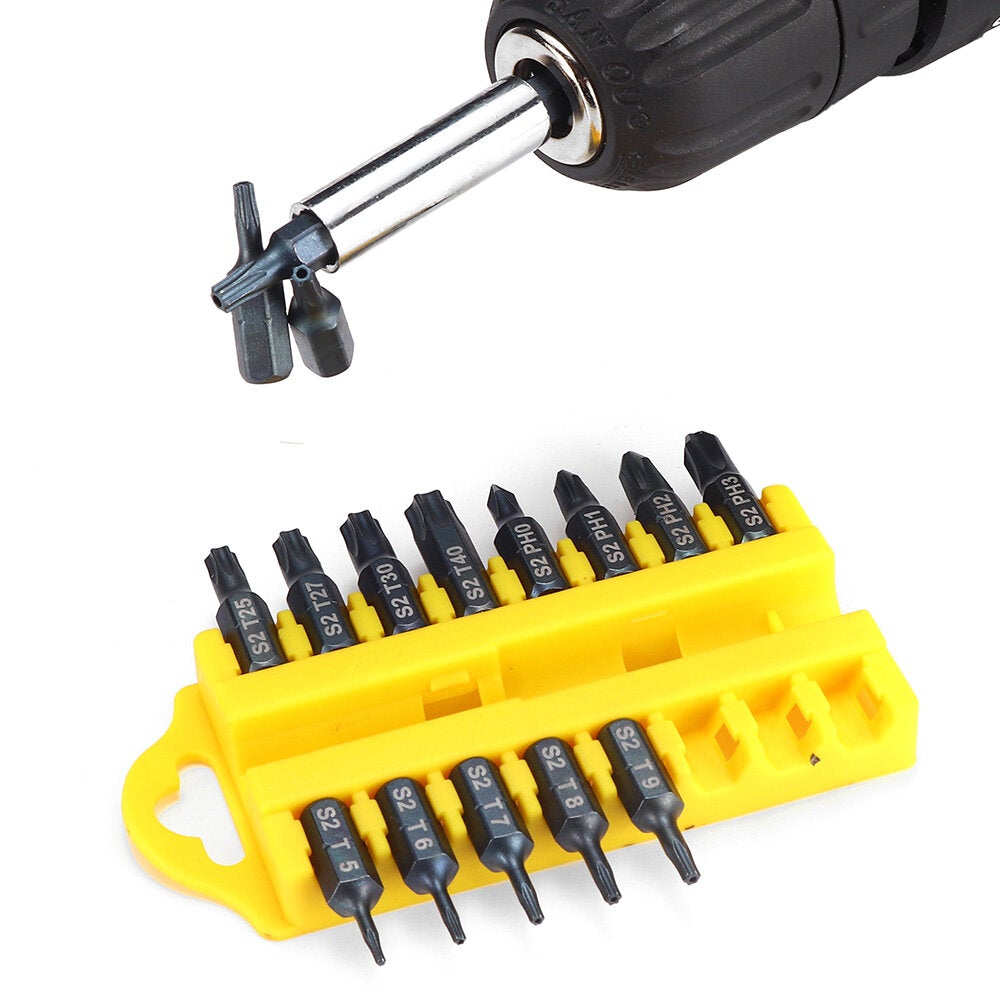 1/4 Inch Hex Shank 17 In 1 Screwdriver Bits Alloy Steel Connecting Rod Cross Slotted Hexagon Socket Screwdriver Bit Set