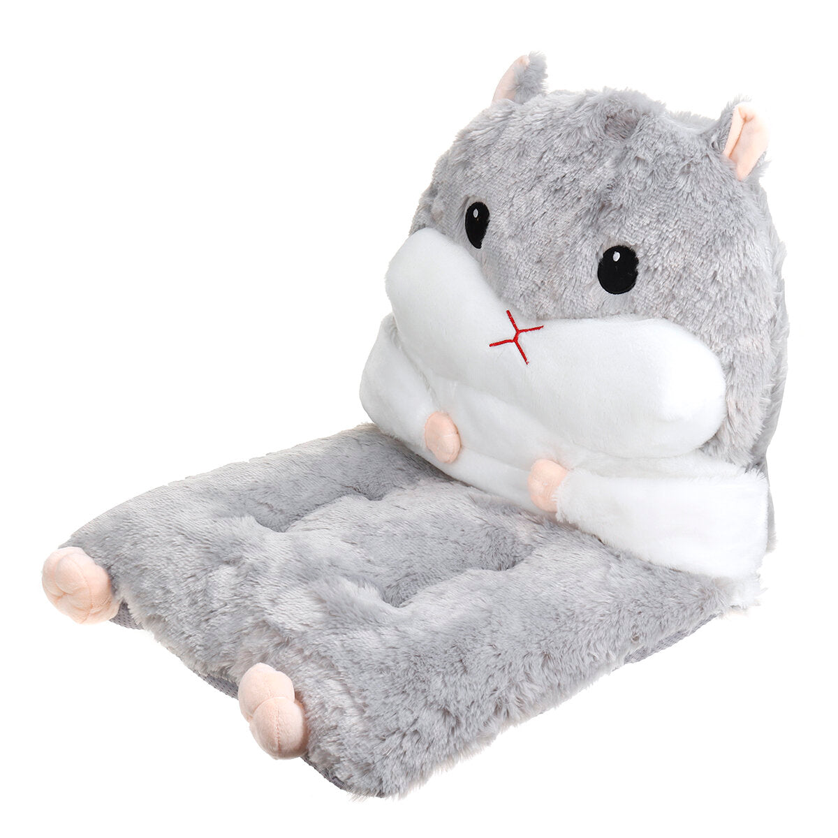 Detachable Seat Plush Cute Cartoon Hamster Chair Seat Sofa Cushion Pillow Back Pad Child Seat Cushion Home Supplies