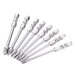 10Pcs 75mm Length Impact Phillips Screwdriver Bit High Torque Cross Screwdriver Bit S2 Strong Magnetic Screwdriver Bit