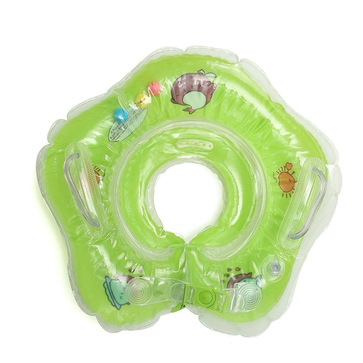 Baby Infant Swimming Pool Bath Neck Floating Inflatable Ring Built-in Belt