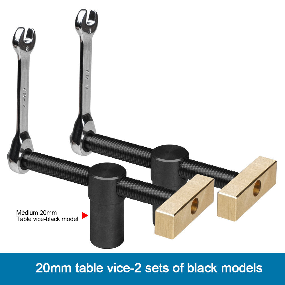 Woodworking Table Vice Clamp Set with Brass & Stainless Steel Ratchet