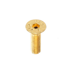 10Pcs M3*10 Countersunk Head Hex Socket Screws Steel Alloy Titanium Plating Gold