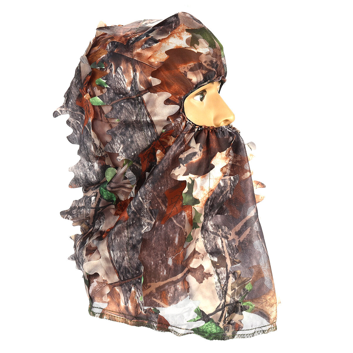 3D Leaf Camouflage Tree Full Face Mask Hood Hunting Hat Mask Army Military