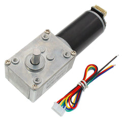 DC 24V Gear Motor 28/74/222rpm Worm Reduction Gear Encoder Motor