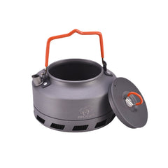 1.1L Outdoor Kettle Aluminum Alloy Portable Pot Travel Pan Teapot Coffee Tableware Cookware for Hiking Camping Cooking