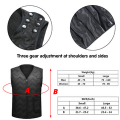 5-Heating Intelligent Smart Electric Heated Vest Winter For Men And Women