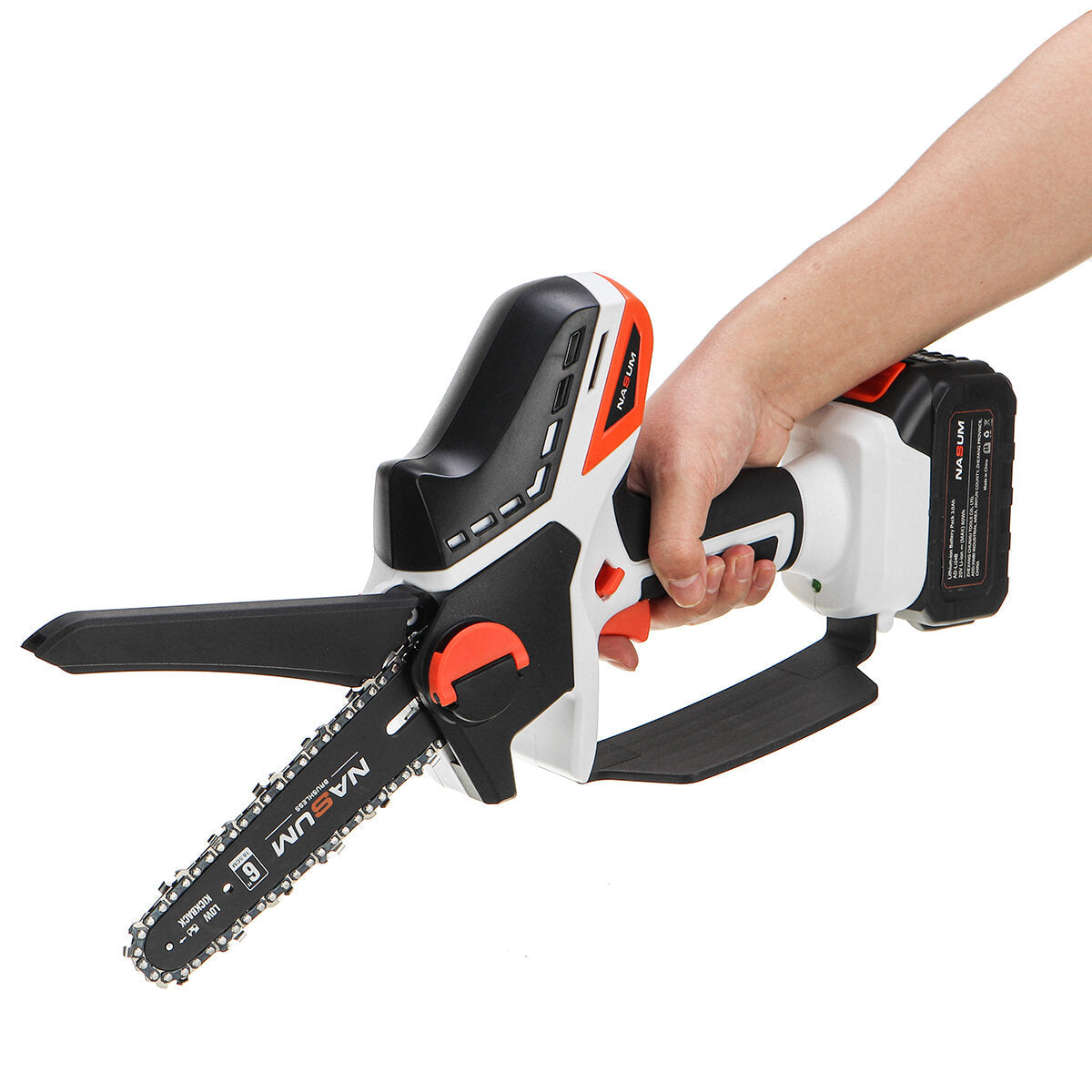 6 Inch Brushless Chainsaw Cordless Mini Handheld Pruning Saw Portable Electric Cutting Tool
