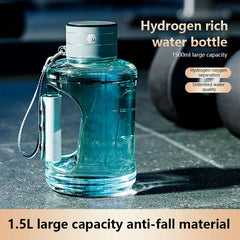 1.5L Portable Hydrogen Water Bottle with SPE PEM Tech for H2-Rich Water