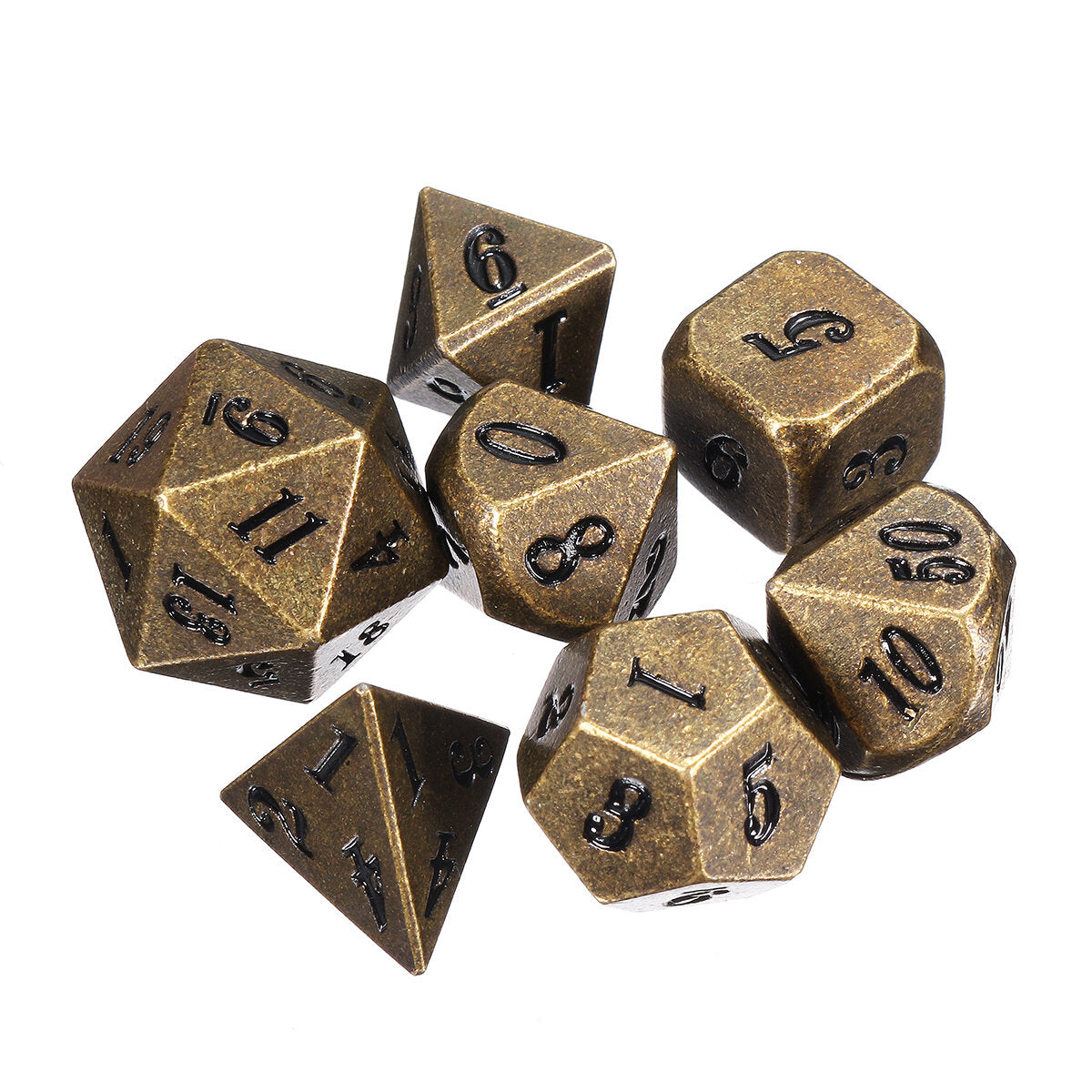 Antique Color Heavy Dice Set Polyhedral Dices Role Playing Games Dice Gadget RPG