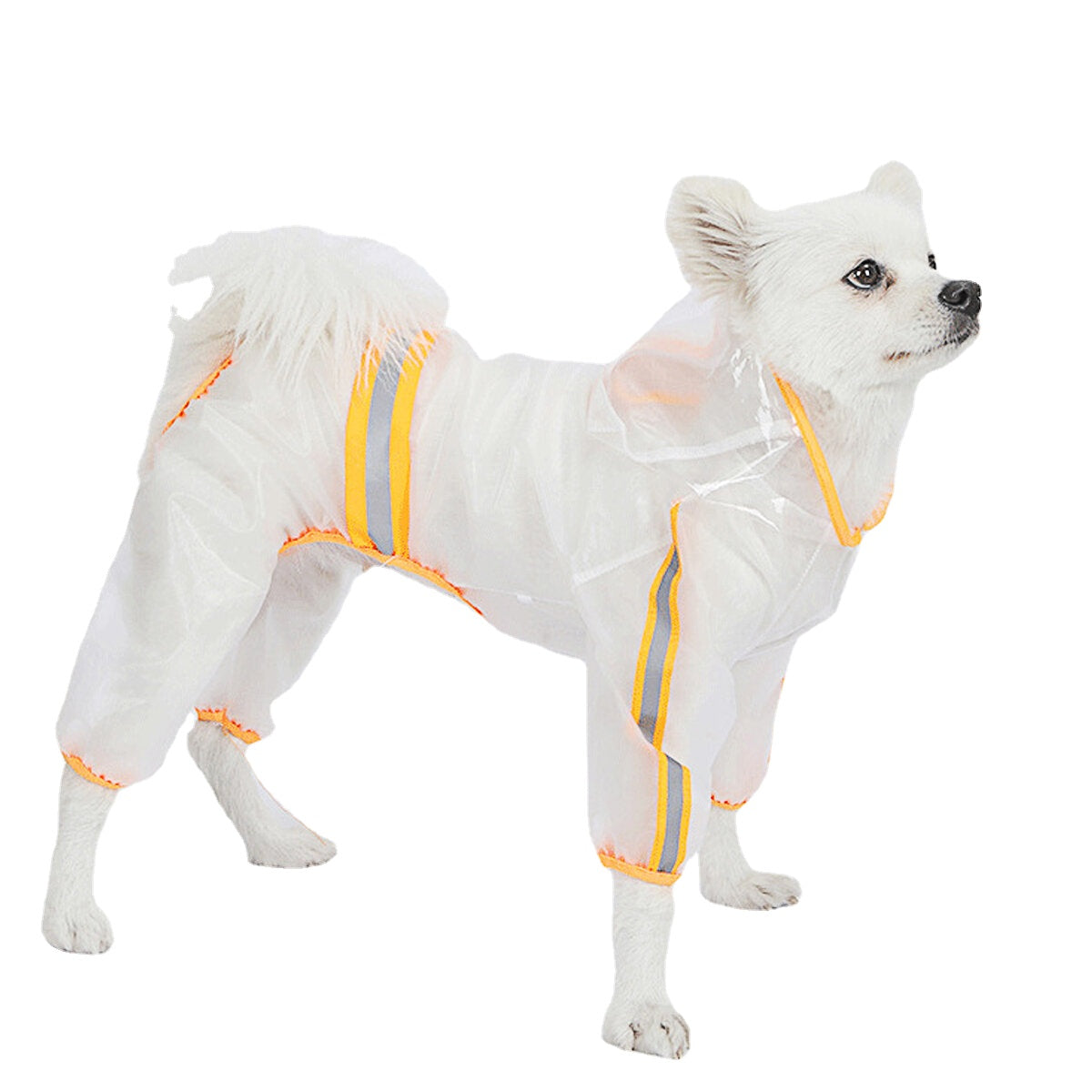 Pets Dog Clothes Hooded Raincoats Reflective Strip Dogs Rain Coat Waterproof Jackets Outdoor Breathable Clothes For Puppies