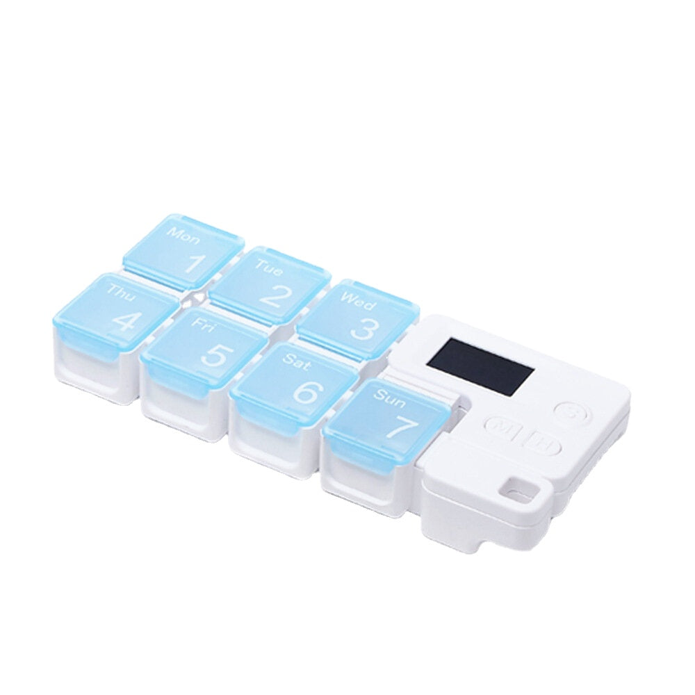 4/8/14 Grid Intelligent Pill Organizer Case with Electronic Timing Reminder