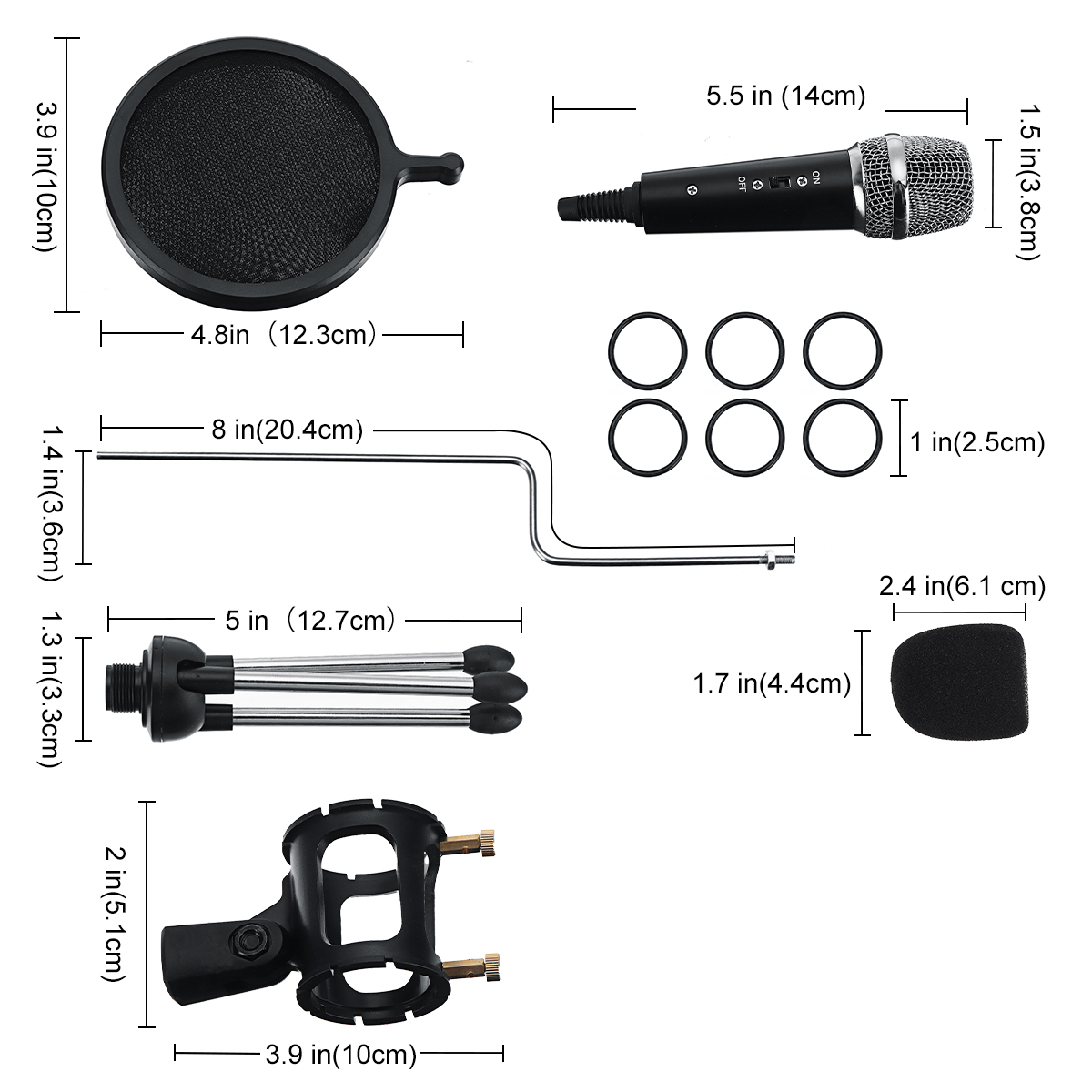 USB Microphone, Computer Microphone, Plug &Play Home Studio Microphone, Condenser Microphone