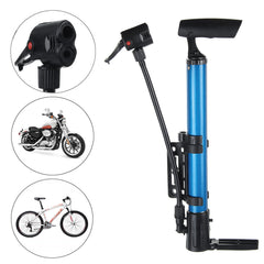 120PSI High Pressure Air Pump Alloy Floor Standing Bike Motorcycle Tyre Pump with Ball Pin