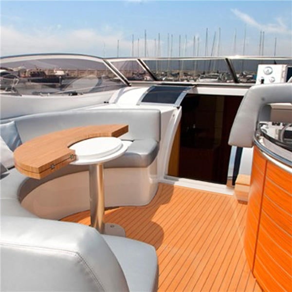 1200x2000x6mm EVA Foam Orange With White Line Teak Sheet Synthetic Boat Decking Floor Pad