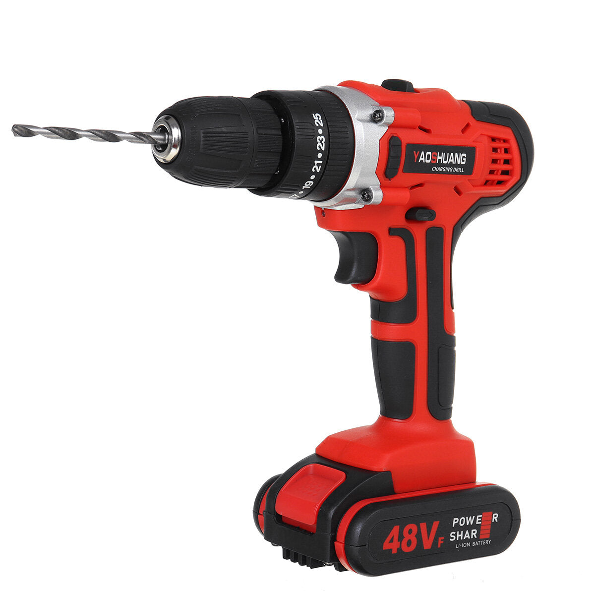 48VF Electric Torque Impact Drill Cordless Hammer Screwdriver 25+3 35NM-56NM Tool W/ 1pc Battery