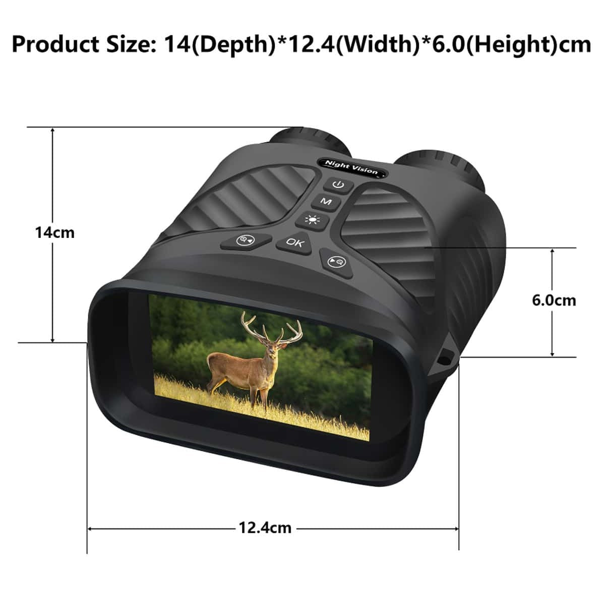 2.5k Binocular Night Vision Telescope with 8x HD Zoom and Multilingual Support