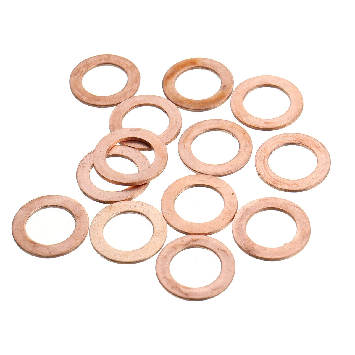 100Pcs Assorted Copper Sealing Solid Gasket Washer Sump Plug Oil For Boat Crush Flat Seal Ring Tool Hardware 1 order