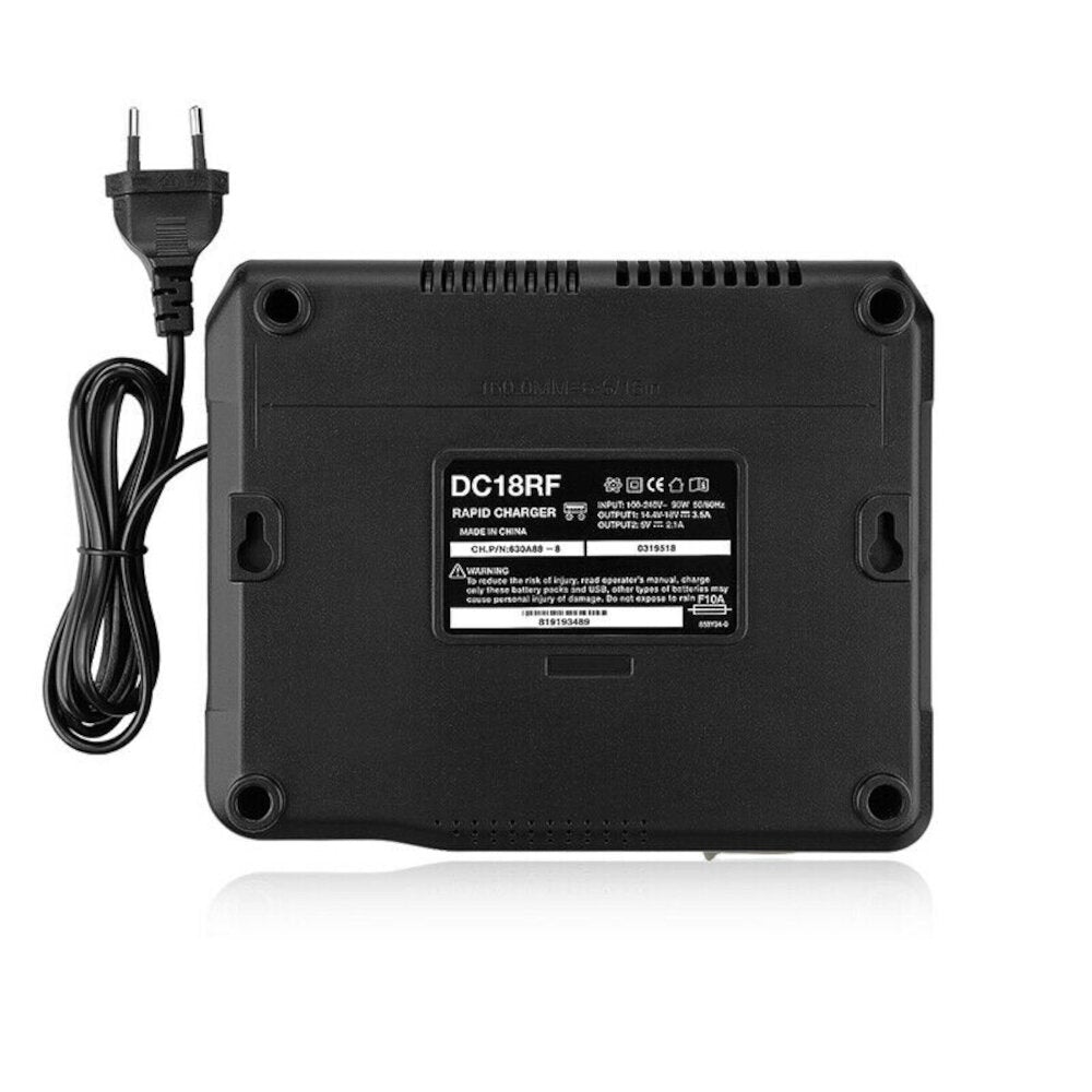 18V 3000mA DC18RF Replacement Battery Charger with LCD Display for Makita BL1815 BL1820 BL1830 BL1840 BL1850 BL1860 BL1430 BL150