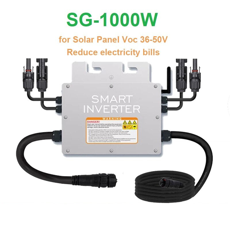 1000W Micro Solar Panel Smart Inverter Pure Sine Wave Home Inverter MPPT On Grid Tie Inversor Ip65 for 110V 230V