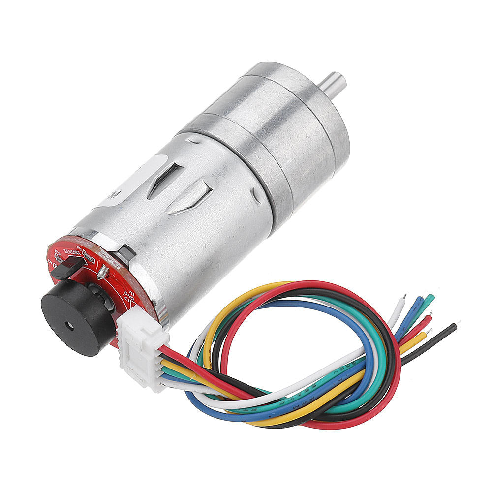 DC 12V Micro Gear Reduction Motor with Encoder Speed Dial Reducer