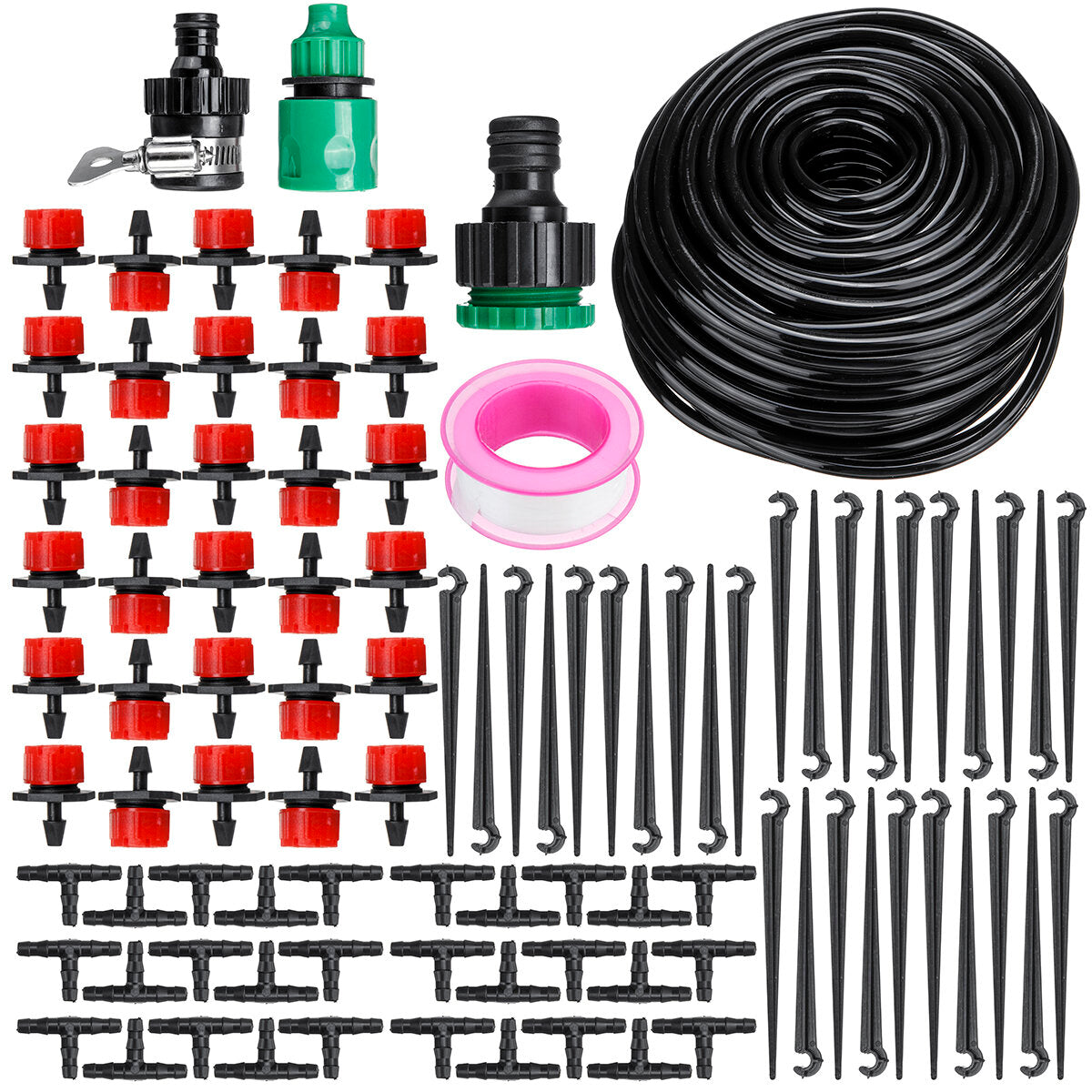 15/20/25/30m DIY Irrigation System Water Timer Auto Plant Watering Micro Drip Garden Watering Kits