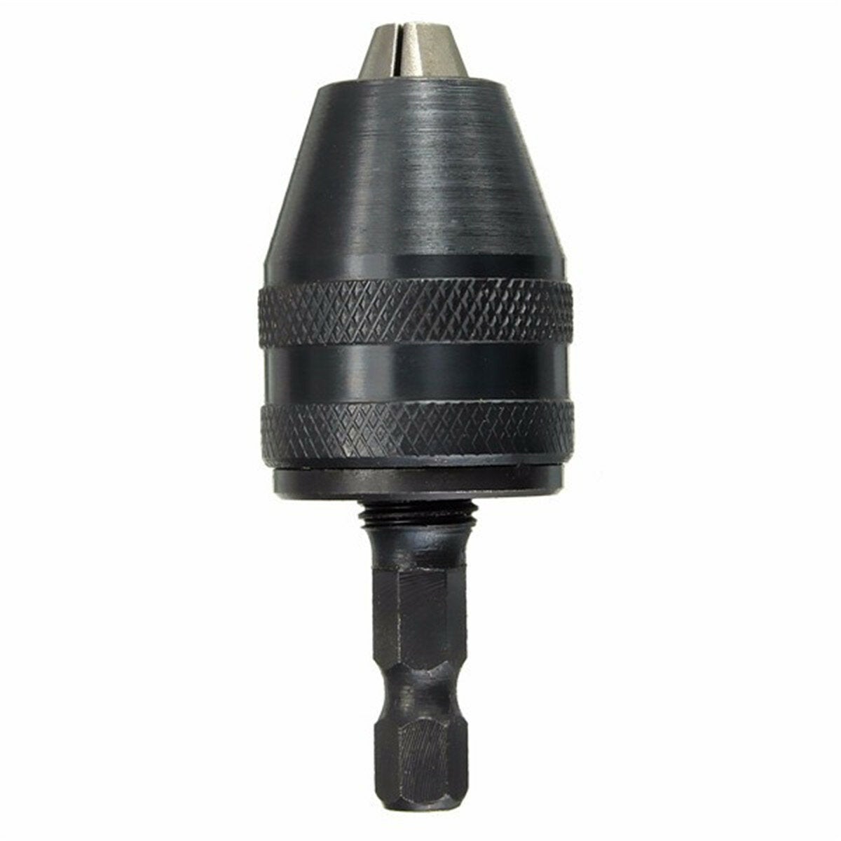 0.5-8mm 1/4 Inch Hex Shank Keyless Drill Chuck Drill Screwdriver Driver Adapter