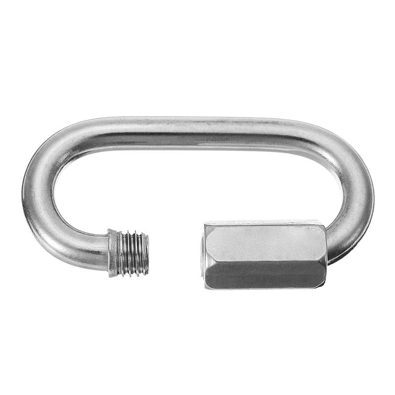 5mm 304 Stainless Steel Quick Link Marine Oval Thread Carabiner Chain Connector Link