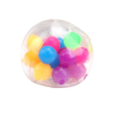 Silicone Stress Relief Rainbow Squeeze Balls Toy for Kids and Adults