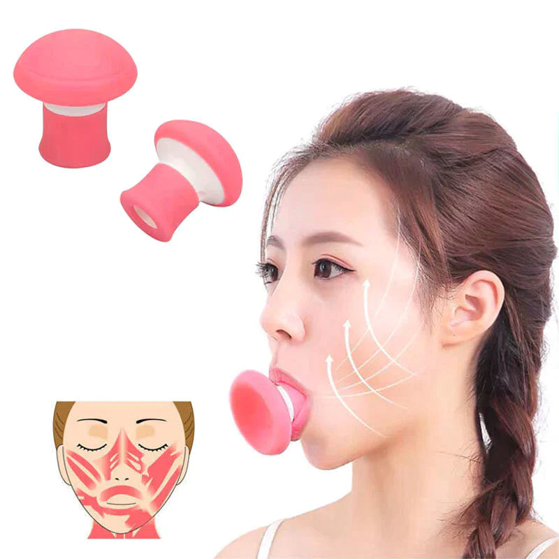 Silicone V Face Facial Lifter Face Slimming Apparatus Double Chin Slim Skin Care Tool Muscle Expression Skin Tightening Exerciser Remove Masseter Muscle Line