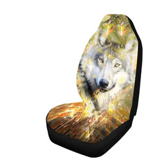 1/2/5 Seat Universal Car Seat Covers Styling Interior Accessories Automobile Seat Wolf Style Protect Cover