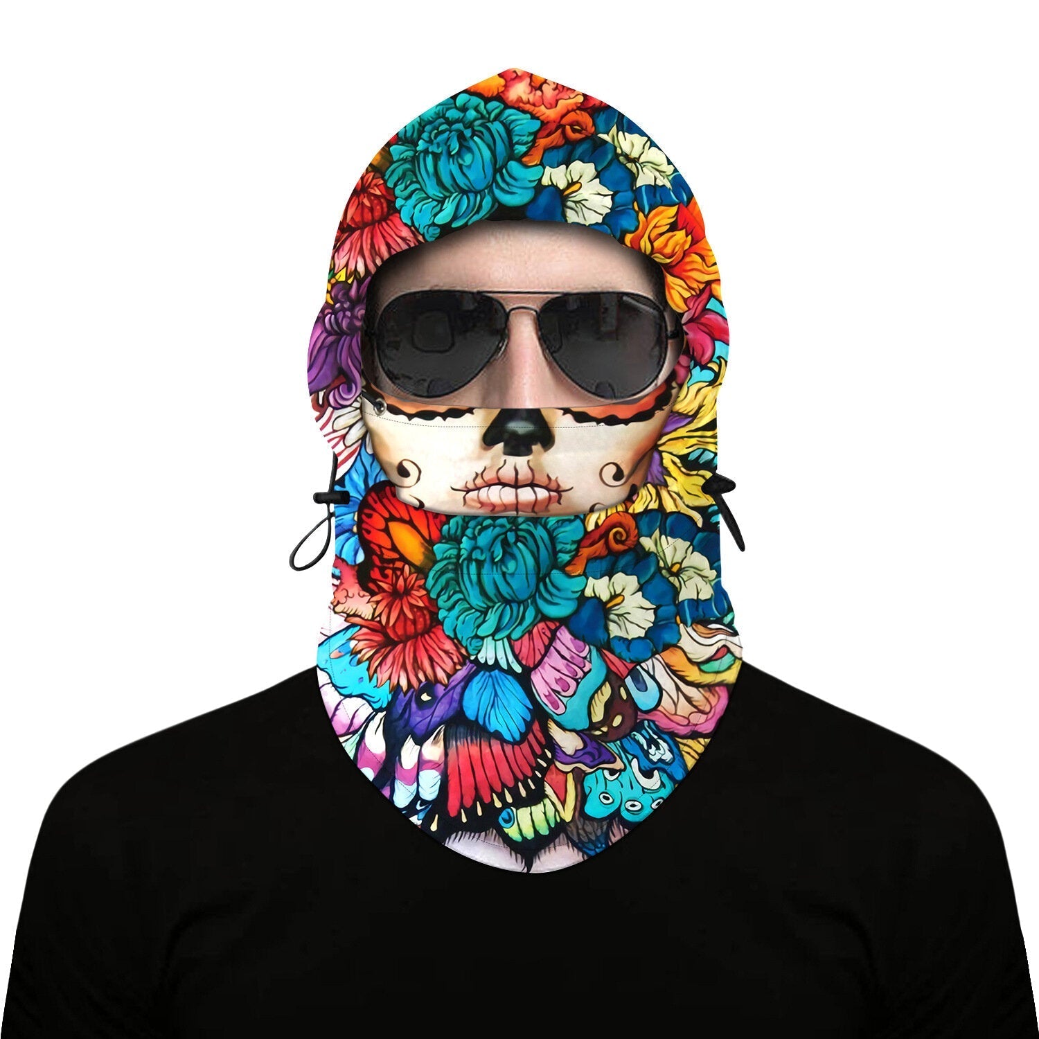 Digital Print Cycling Headbands Anti-UV Nylon Breathable Balaclava Skiing Scarf Men Windproof Bicycle Bike Hat Headwear